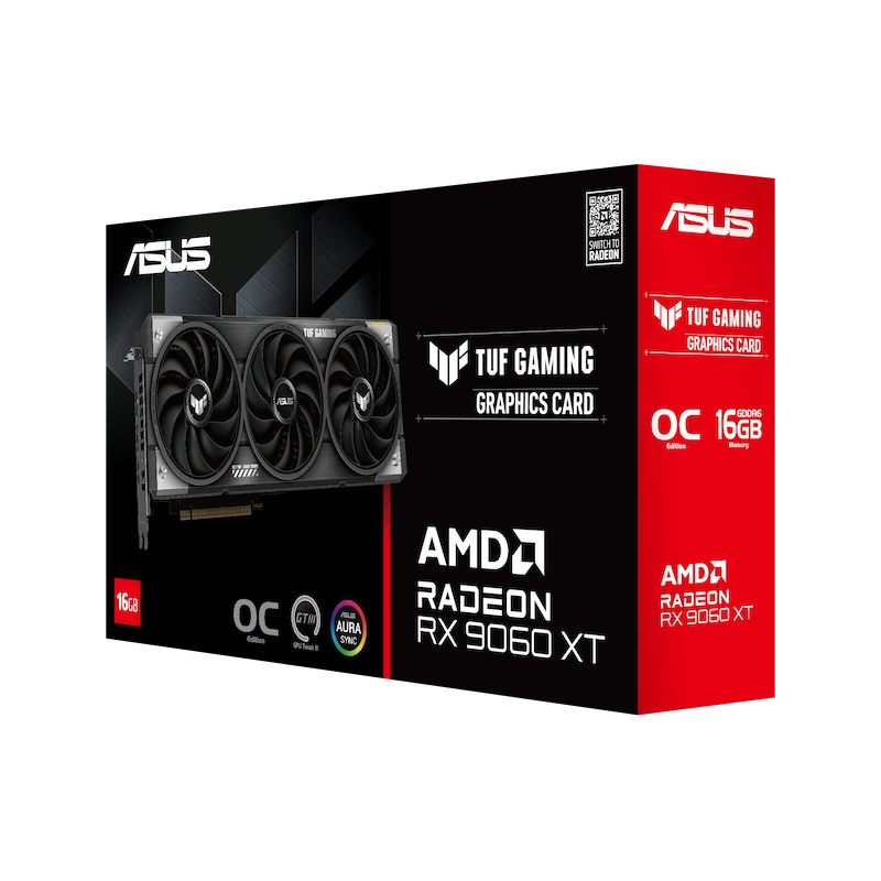 VGA ASUS TUF Gaming Radeon RX 9060 XT OC Edition 16GB GDDR6 (TUF-RX9060XT-O16G-GAMING)