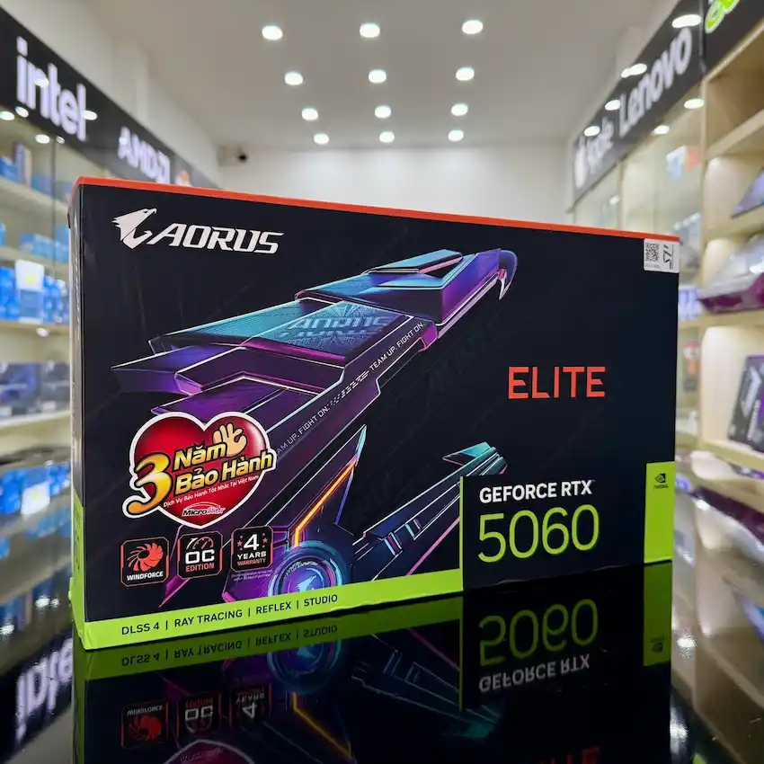 VGA Gigabyte AORUS GeForce RTX 5060 ELITE 8G (GV-N5060AORUS E-8GD)