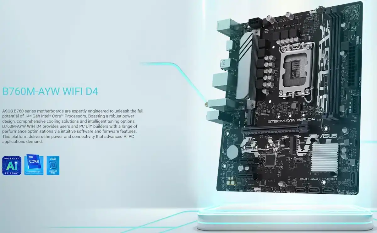 Mainboard ASUS B760M-AYW WIFI D4