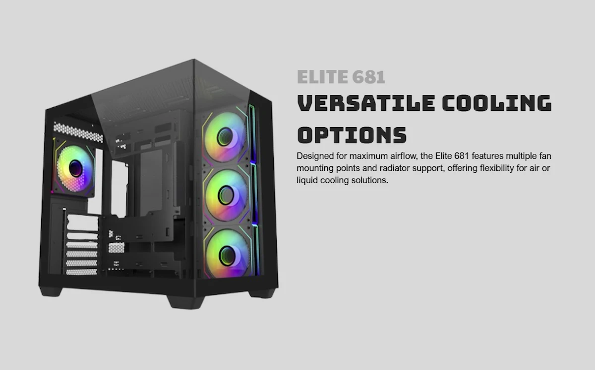 Case Cooler Master ELITE 681 BLACK Case Cooler Master ELITE 681 BLACK