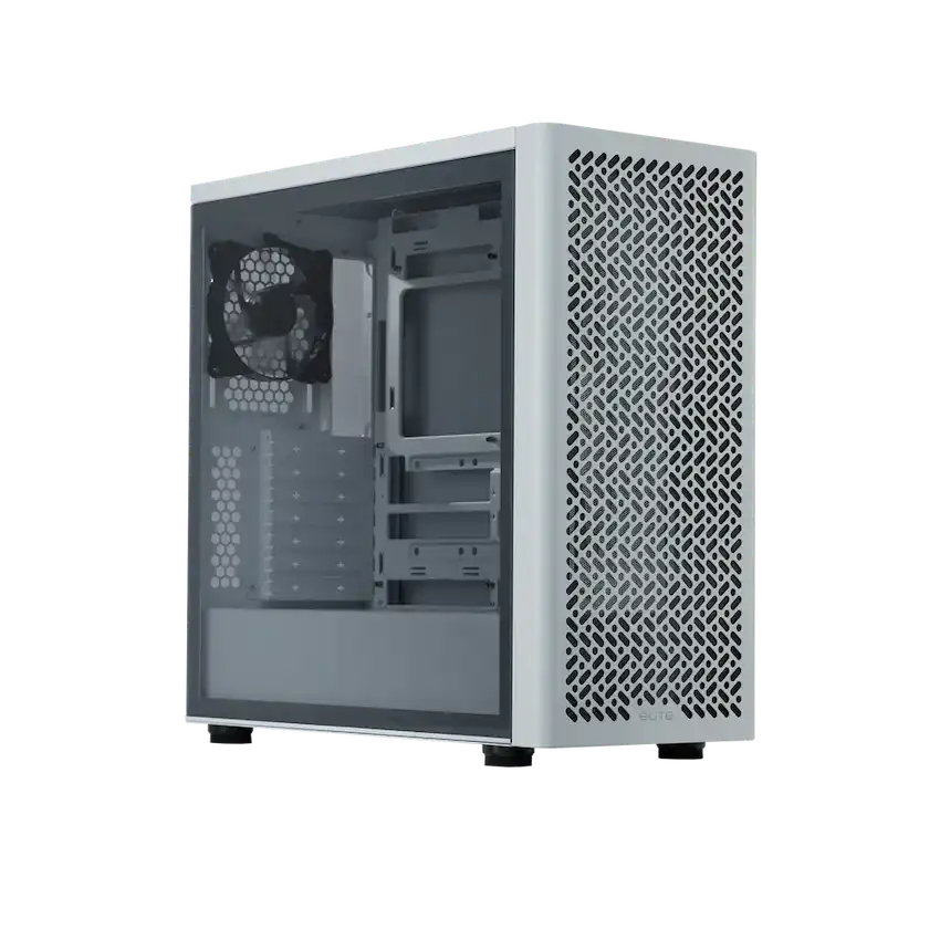 Case Cooler Master ELITE 502 White (Kính cường lực, E-ATX, Mid Tower, Trắng)
