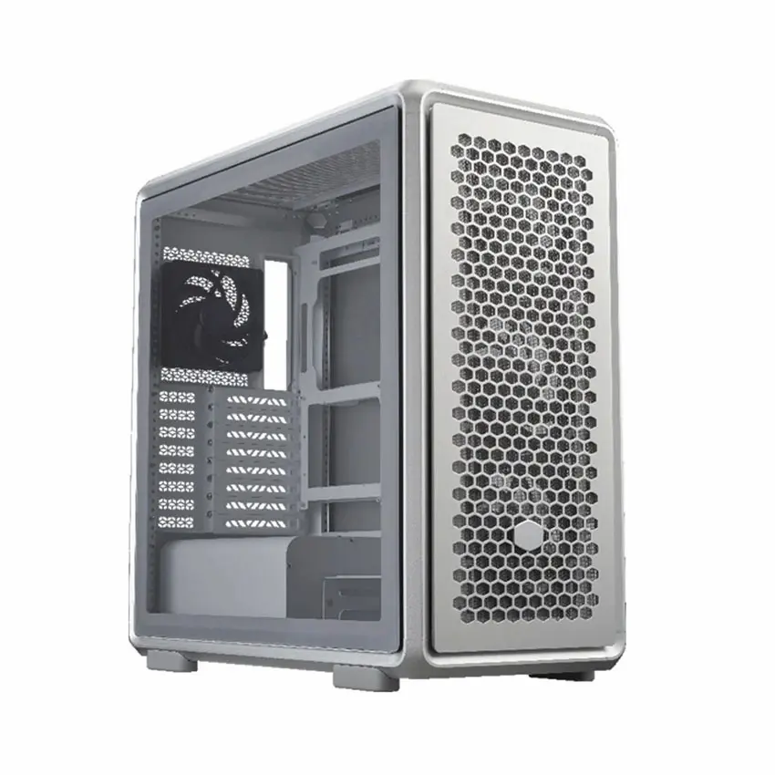 Case Cooler Master MasterFrame 600 SILVER (Mid Tower, Kính cường lực, 4FAN, Type C, MF600-SGNN-S00)