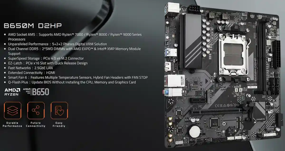 Mainboard Gigabyte B650M D2HP Mainboard Gigabyte B650M D2HP