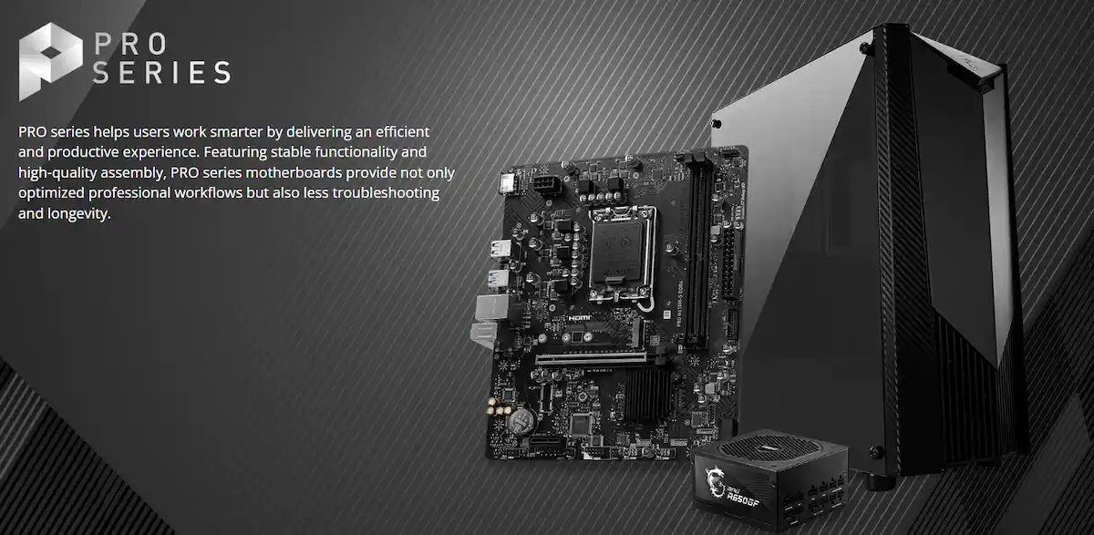 Mainboard MSI PRO H610M-S DDR4 Mainboard MSI PRO H610M-S DDR4