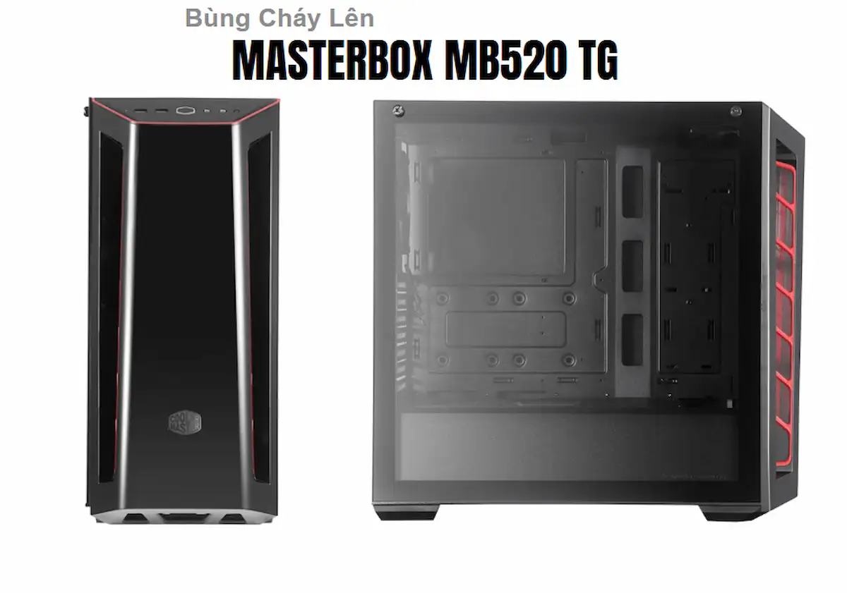 Case Cooler Master MasterBox MB520 RED STRIM
