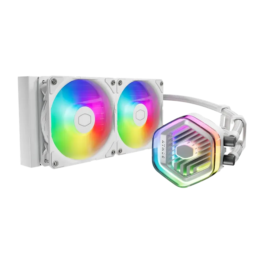 Tản nhiệt nước Cooler Master MasterLiquid 240 Atmos White ARGB – MLX-D24M-A25PZ-RW