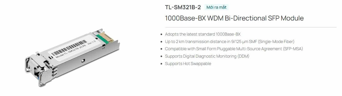 Module Quang TP-Link Omada TL-SM321B-2