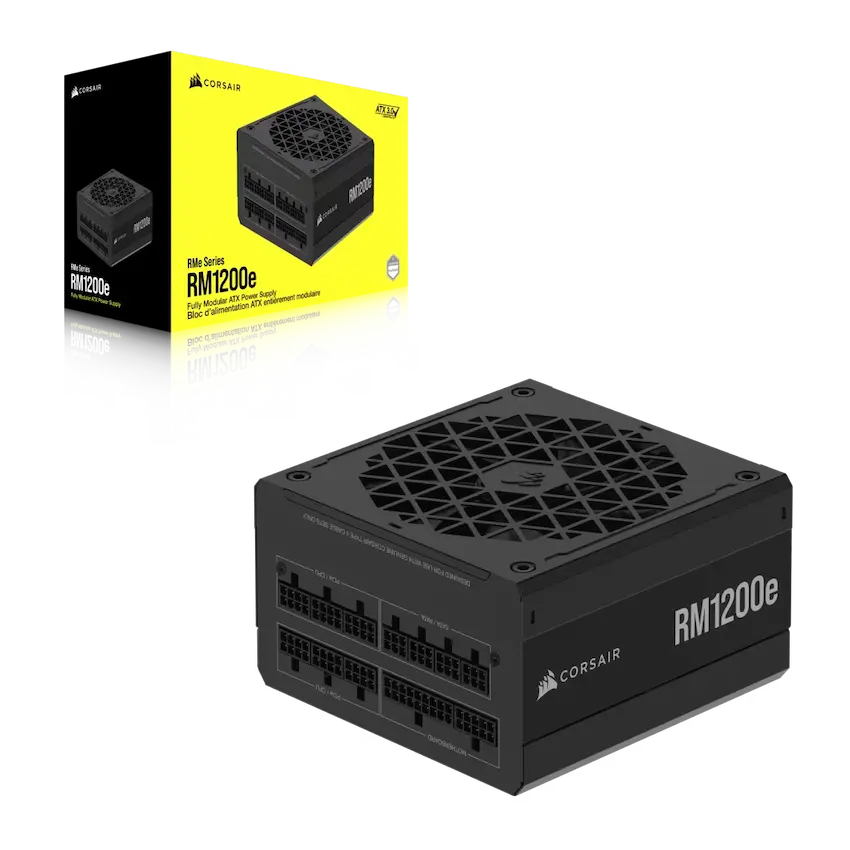 Nguồn Corsair RM1200e 1200W 80 Plus Gold (ATX 3.1, Fully modular, CP-9020258-NA)