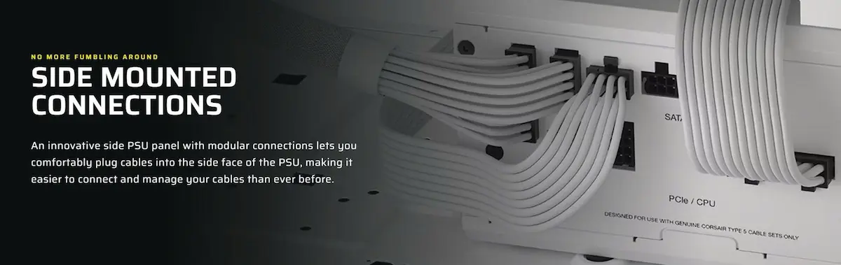 Nguồn Corsair RM1200x Shift White 1200W 80 Plus Gold Nguồn Corsair RM1200x Shift White 1200W 80 Plus Gold