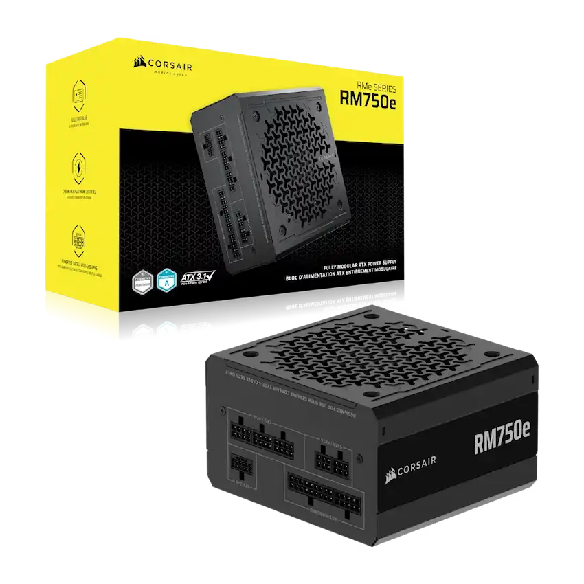 Nguồn Corsair RM750e 750W 80 Plus Gold (ATX 3.1, Fully modular, CP-9020295-NA)