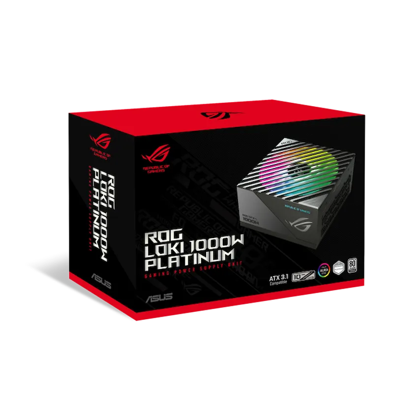 Nguồn Asus ROG LOKI SFX-L 1000W Platinum (80 Plus Platinum, ARGB, ATX 3.1, PCIe 5.1)
