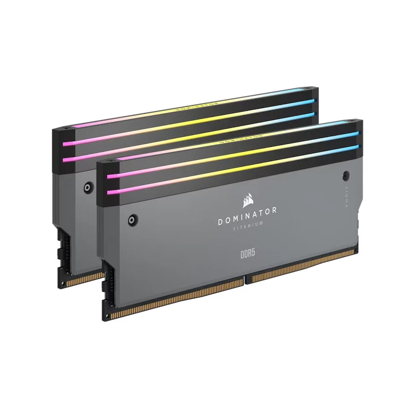 Ram Corsair Dominator Titanium RGB 64GB Grey (2x32GB) DDR5 6000Mhz - CMP64GX5M2B6000Z30
