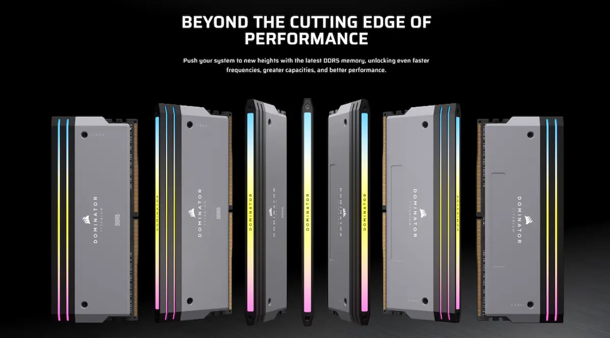 Ram Corsair Dominator Titanium 64GB Grey DDR5 6000Mhz