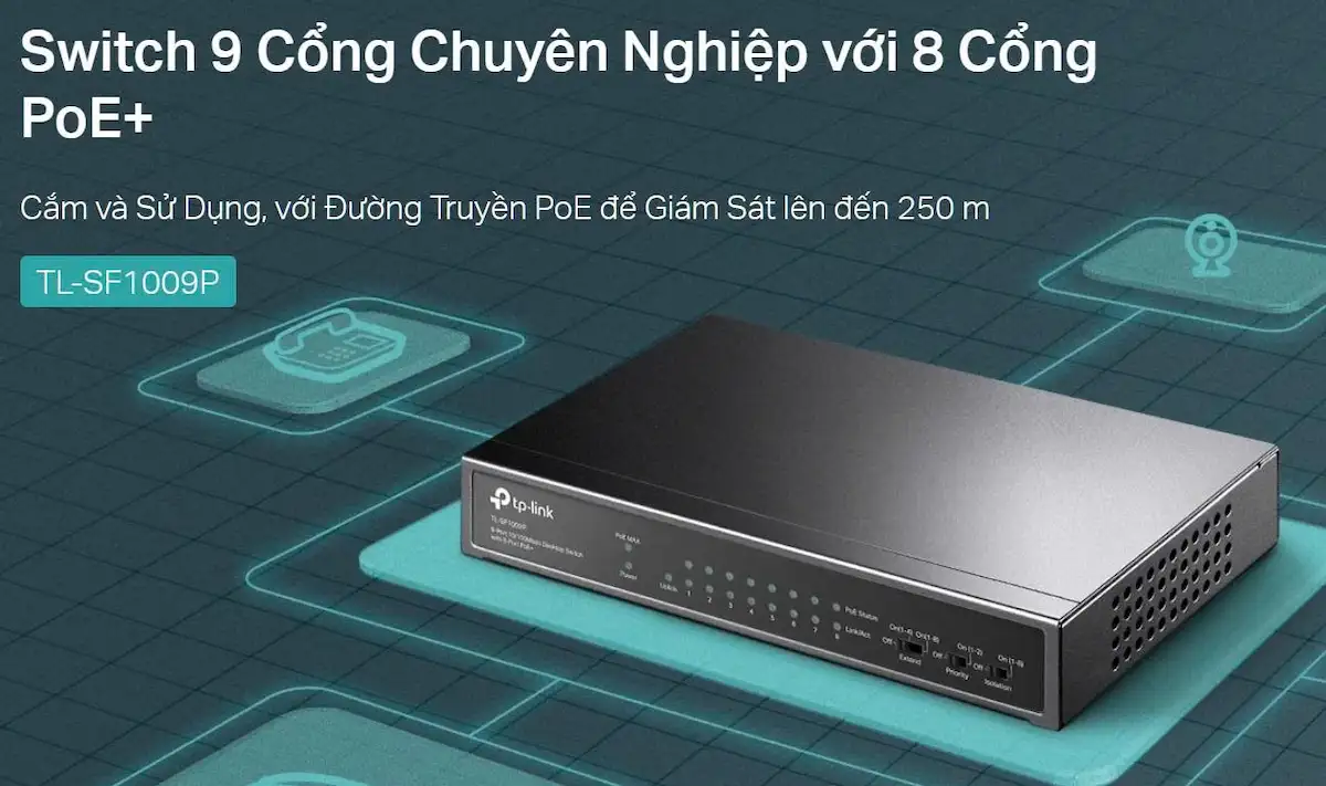 Switch TP-Link TL-SF1009P