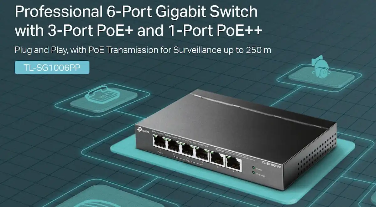 Switch TP-Link TL-SG1006PP