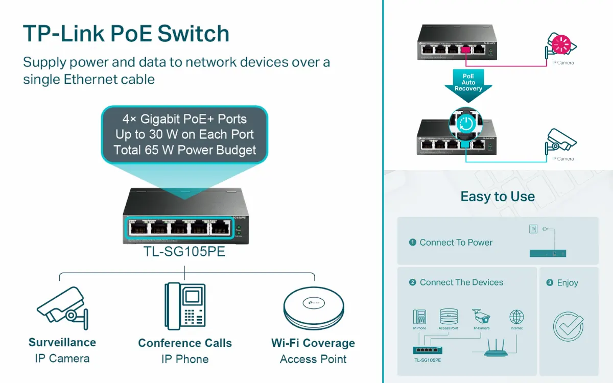 Switch TP-Link TL-SG105PE