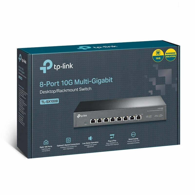 Switch TP-Link TL-SX1008 (8-Port 10G, Desktop/Rackmount Switch)