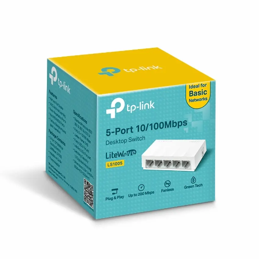 Switch TP-Link LS1005 (5 Cổng 10/100Mbps, Desktop Switch)