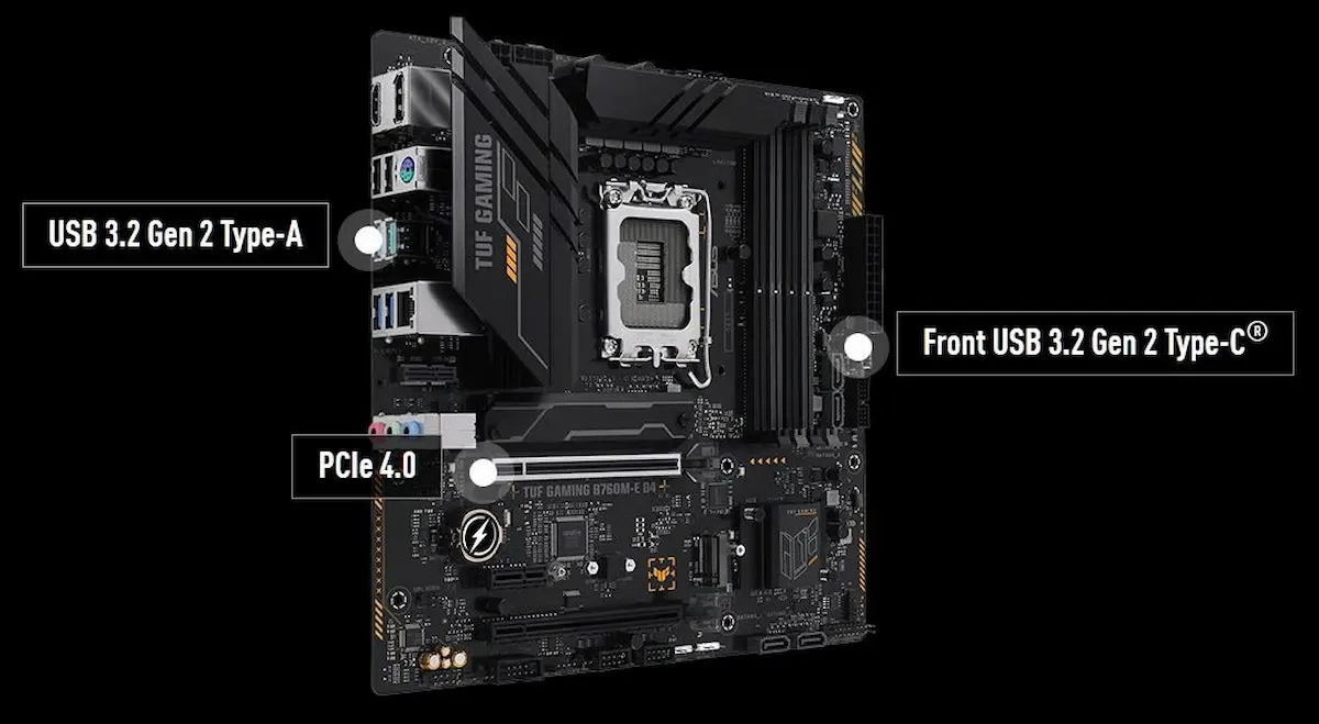 Mainboard Asus TUF GAMING B760M-E D4