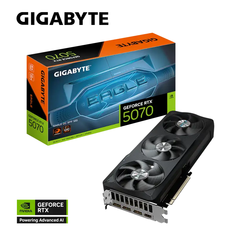 VGA Gigabyte GeForce RTX 5070 EAGLE OC SFF 12G GDDR7 (GV-N5070EAGLE OC-12GD)