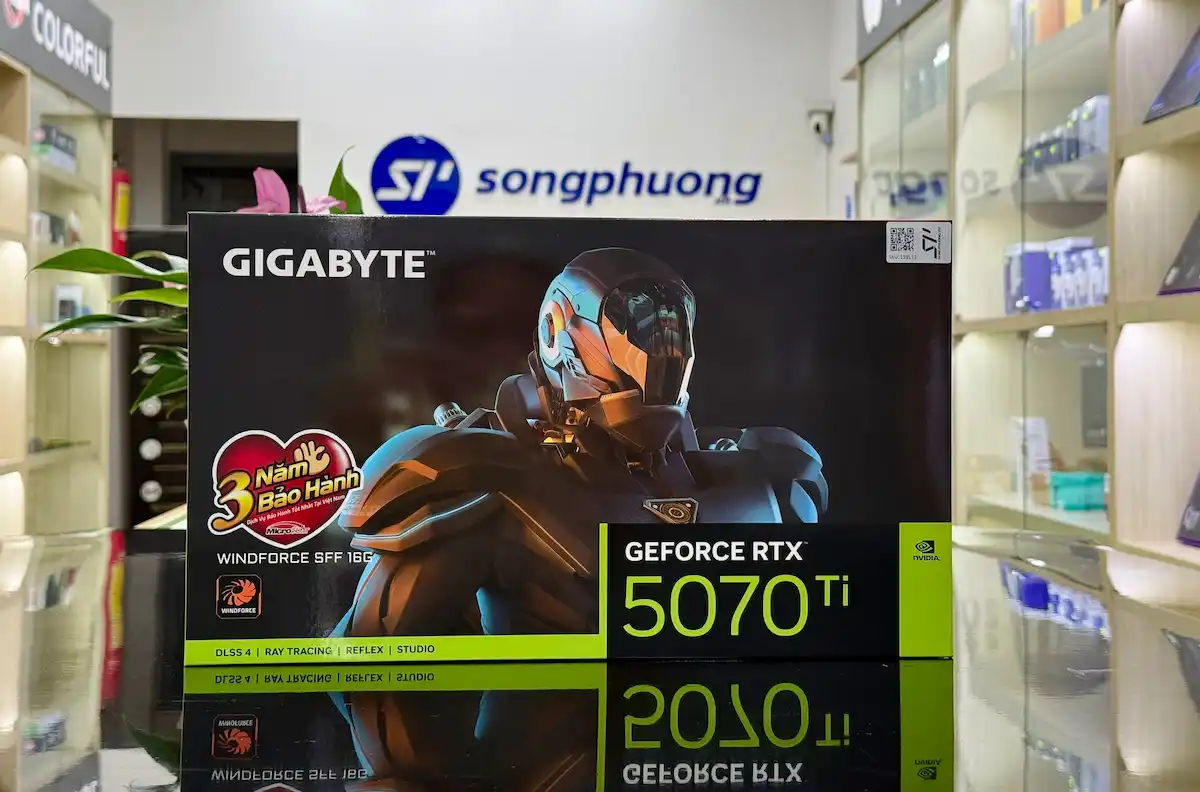 VGA Gigabyte RTX 5070 Ti WINDFORCE SFF 16G -songphuong.vn VGA Gigabyte RTX 5070 Ti WINDFORCE SFF 16G