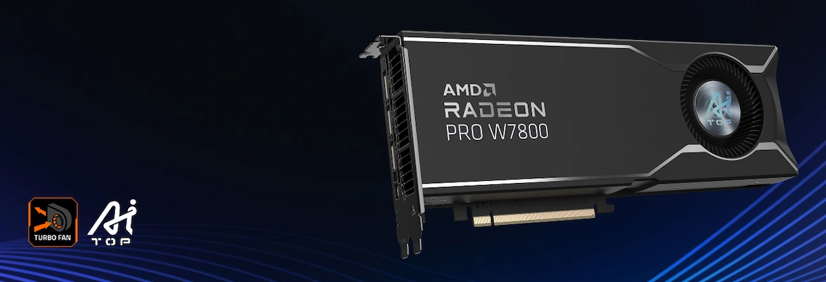 VGA Gigabyte Radeon PRO W7800 AI TOP 32G