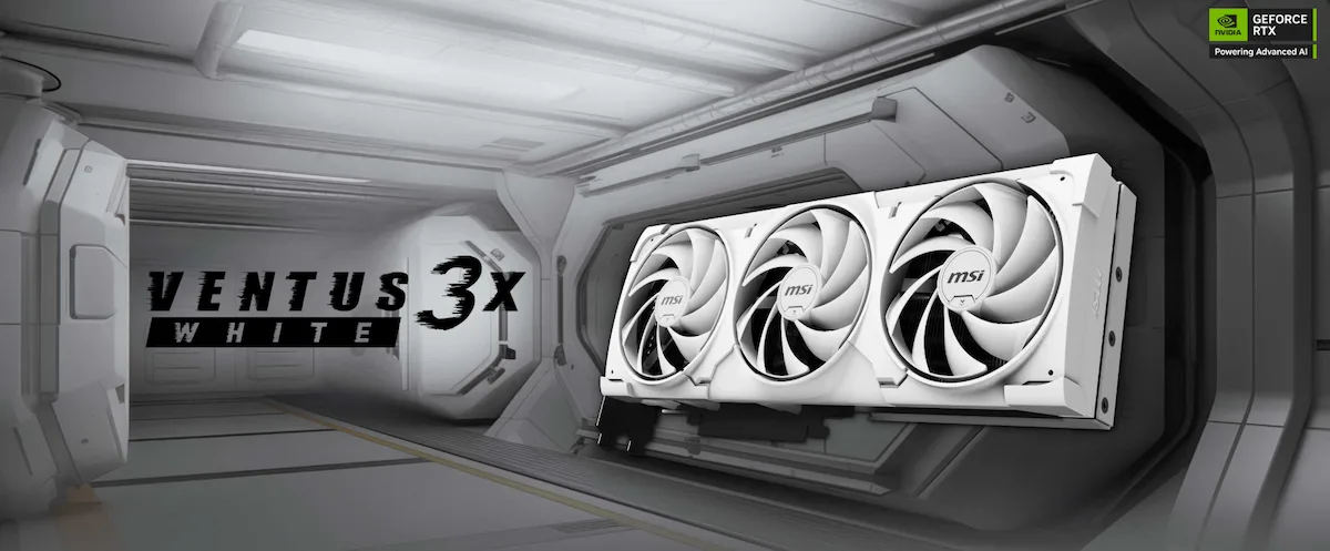 VGA MSI RTX 5080 16G VENTUS 3X OC WHITE VGA MSI RTX 5080 16G VENTUS 3X OC WHITE