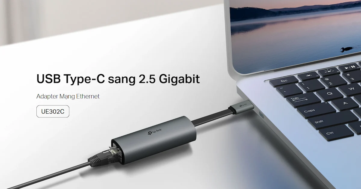 Bộ Chuyển Đổi Type-C sang Ethernet 2.5 Gigabit UE302C