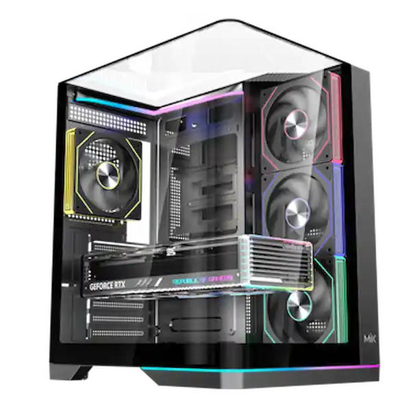 Case MIK G8 NOVA X Black (ATX, Kính cường lực, Đen)