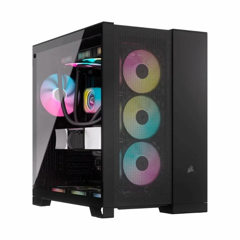 Case Corsair 6500D Airflow Black (Mid-Tower, Kính cường lực, USB Type C, Đen, CC-9011259-WW)