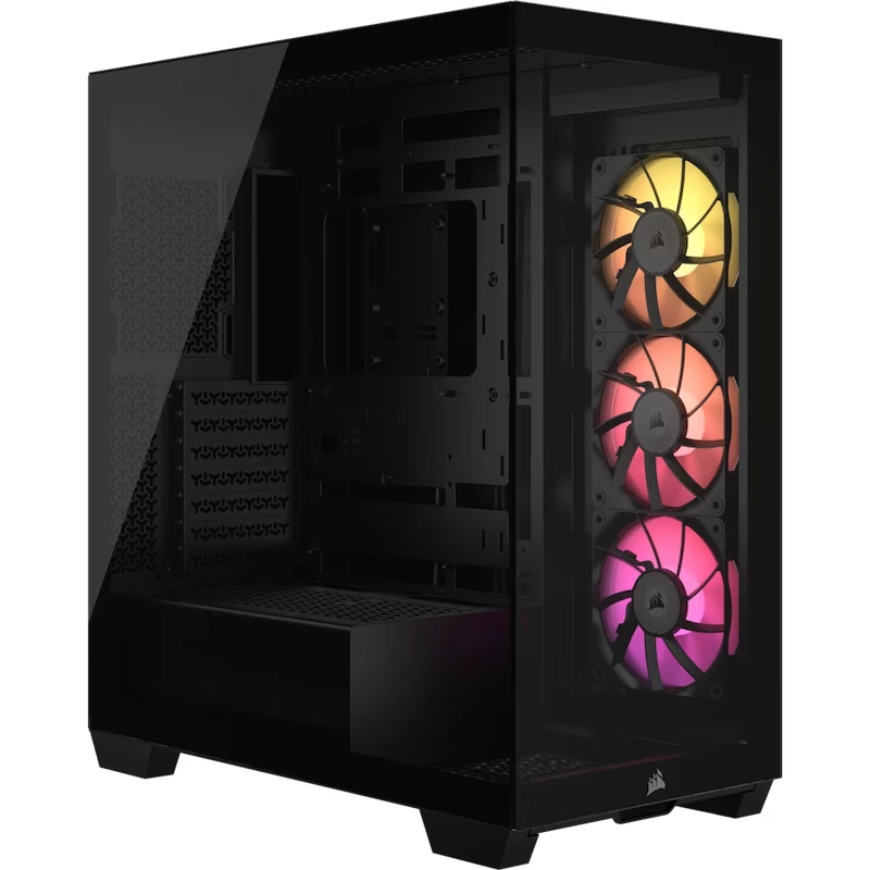 Case Corsair iCUE LINK 3500X RGB Black (Mid-Tower, 3FAN ARGB, Kính cường lực, USB Type C, Đen, CC-9011280-WW)