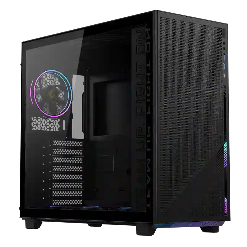 Case Gigabyte AORUS C400 GLASS Black 4FA (Mid Tower, ATX, 4 FAN ARGB, USB Type C, GB-AC400G)