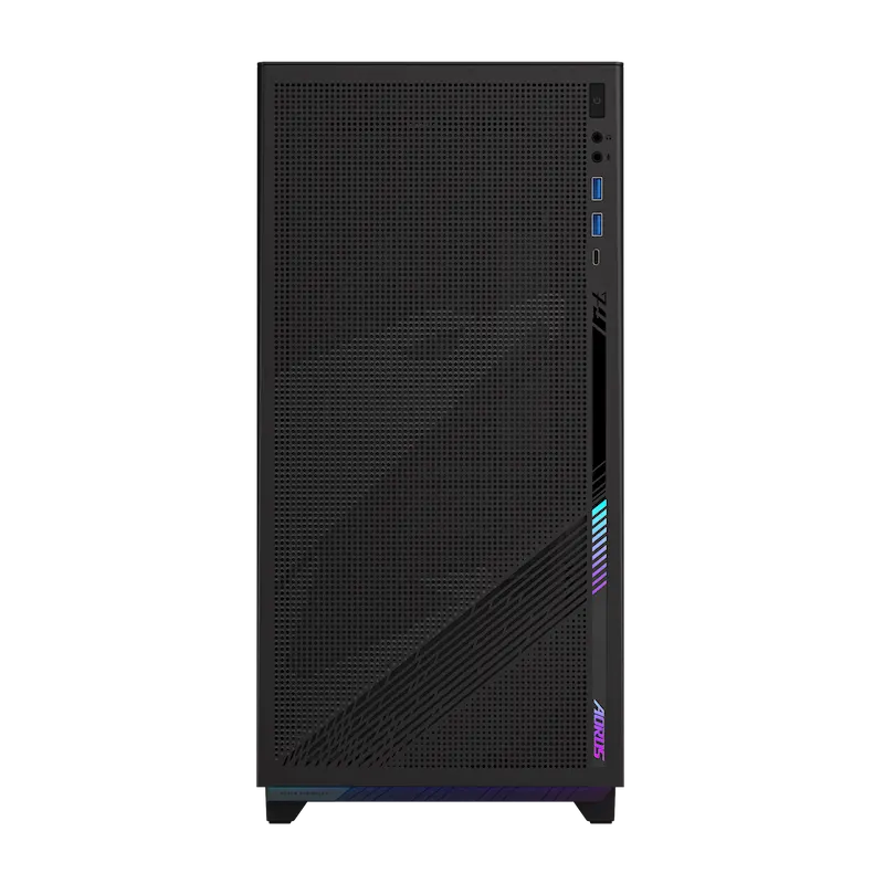 Case Gigabyte AORUS C400 GLASS Black 4FA (Mid Tower, ATX, 4 FAN ARGB, USB Type C, GB-AC400G)