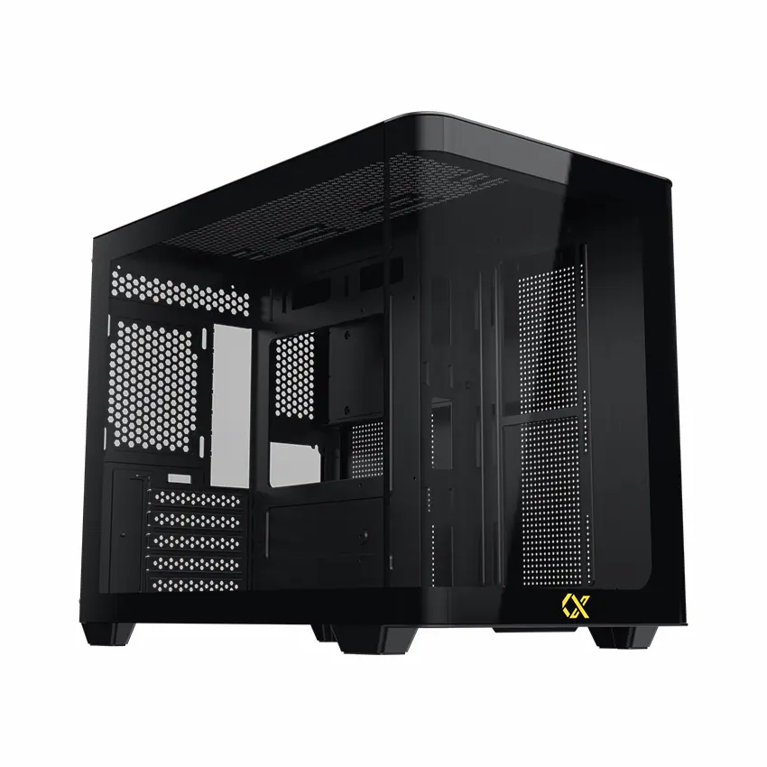 Case Xigmatek ALPHA PANO M – EN46193 (m-ATX/ ITX, Kính cường lực, Đen)