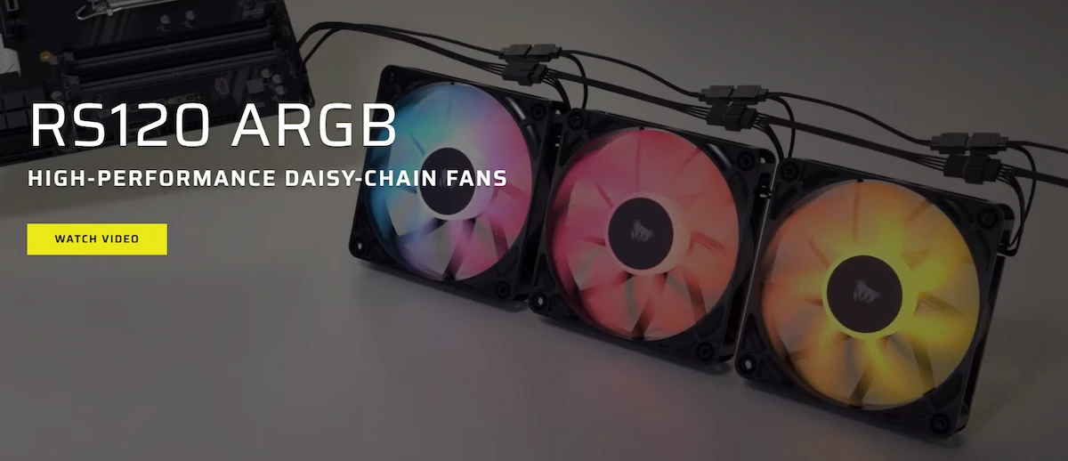 Fan Corsair RS120 ARGB White