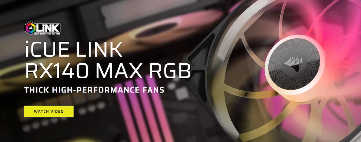 Fan Corsair iCUE LINK RX140 RGB MAX Black