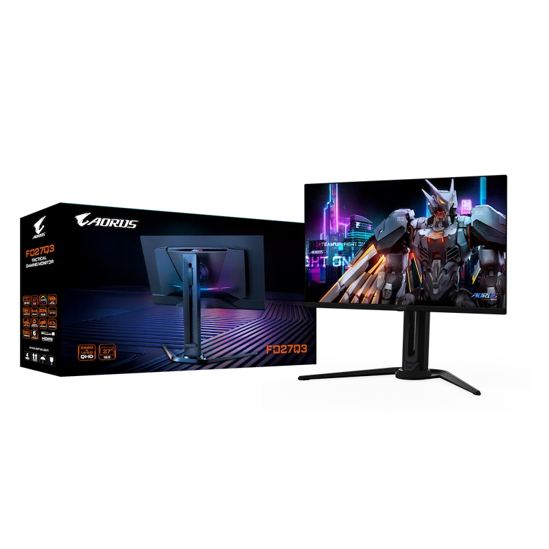Màn hình LCD Gigabyte Aorus FO27Q3 QD-OLED 360Hz (27 inch, 2560 x 1440 (QHD), Flat, QD-OLED, 360Hz, 0.03ms, FreeSync)