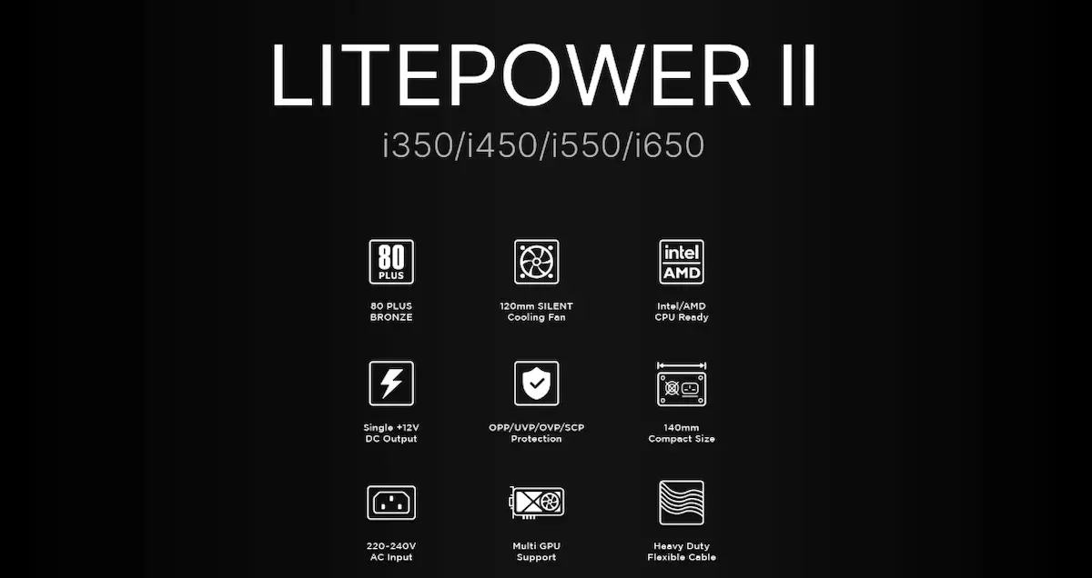 Nguồn Xigmatek Litepower II i450 300W Bronze Nguồn Xigmatek Litepower II i450 300W Bronze