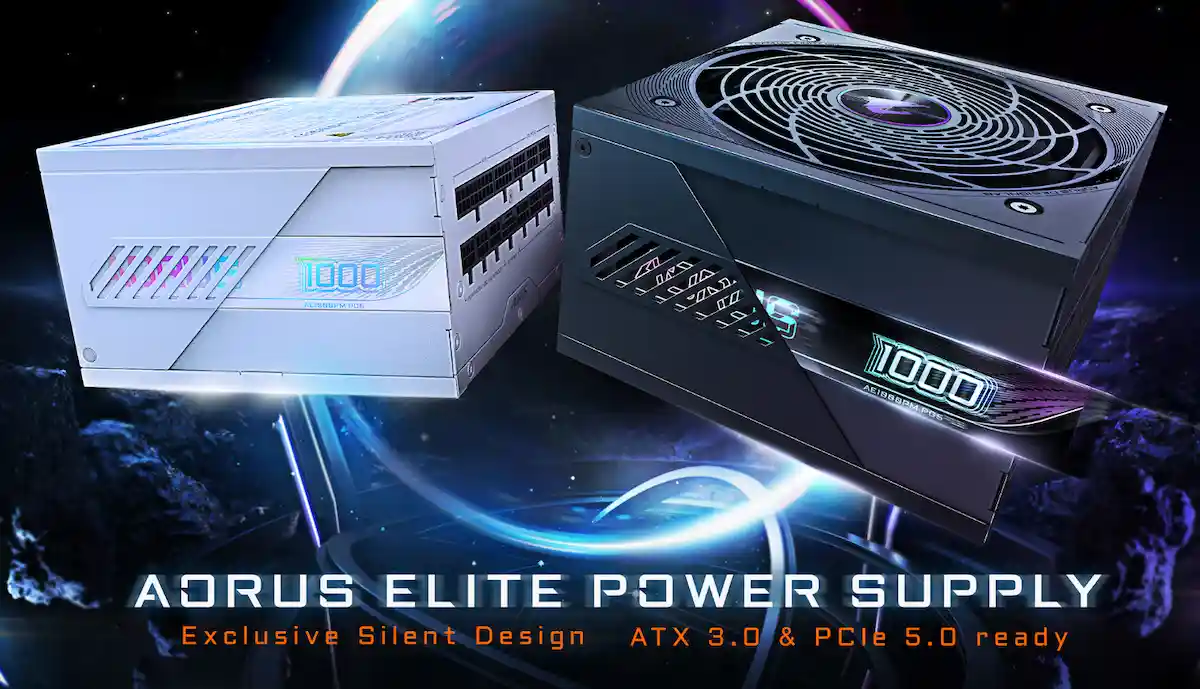 Nguồn Gigabyte AORUS ELITE P1000W ICE Nguồn Gigabyte AORUS ELITE P1000W ICE
