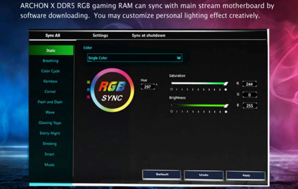 Ram Kingmax ARCHON X RGB 32GB DDR5 6000Mhz Ram Kingmax ARCHON X RGB 32GB DDR5 6000Mhz