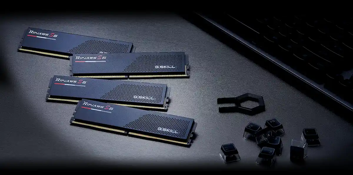 Ram G.Skill Ripjaws S5 Black 32GB DDR5 5600MHz Ram G.Skill Ripjaws S5 Black 32GB DDR5 5600MHz