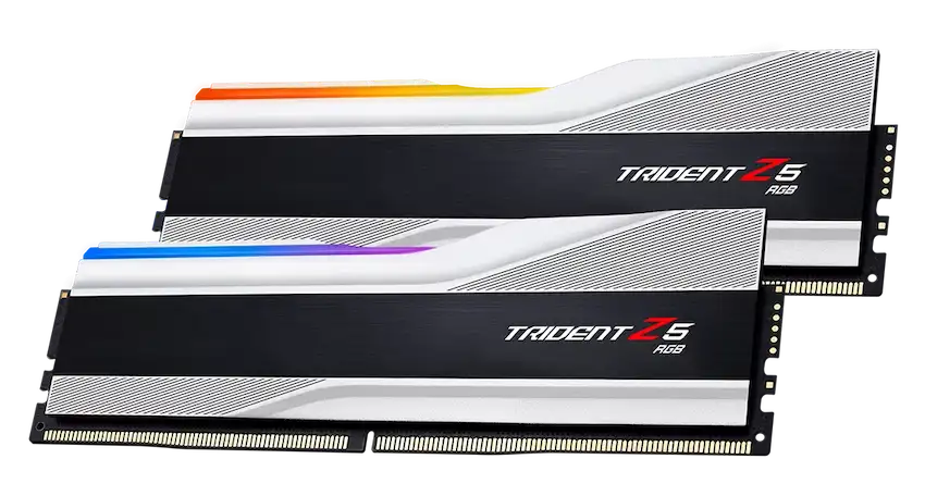 Ram G.Skill Trident Z5 RGB Silver 64GB (2x32GB) DDR5 6000MHz – F5-6000J3238G32GX2-TZ5RS
