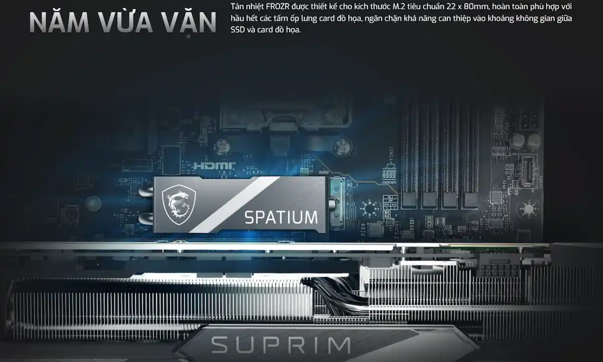 SSD MSI SPATIUM M580 2TB FROZR PCIe Gen5x4 M.2 NVMe SSD MSI SPATIUM M580 2TB FROZR PCIe Gen5x4 M.2 NVMe