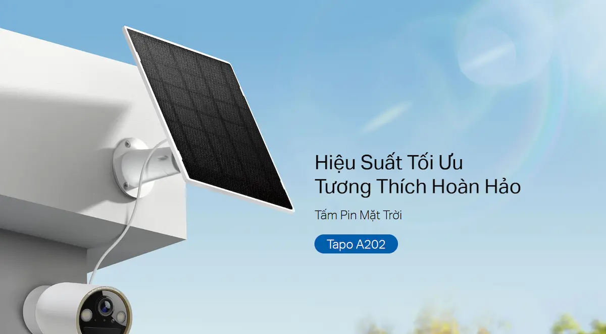 Tấm Pin Mặt Trời TP-Link Tapo A202 Tấm Pin Mặt Trời TP-Link Tapo A202