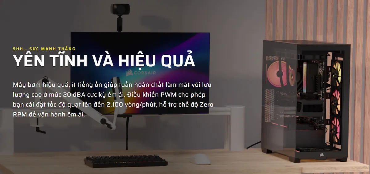 Tản nhiệt nước Corsair NAUTILUS 360 ARGB Tản nhiệt nước Corsair NAUTILUS 360 ARGB