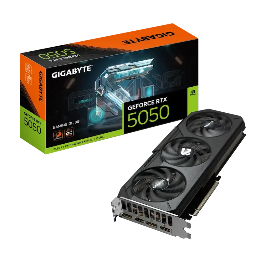 VGA Gigabyte GeForce RTX 5050 GAMING OC 8G (GV-N5050GAMING OC-8GD)