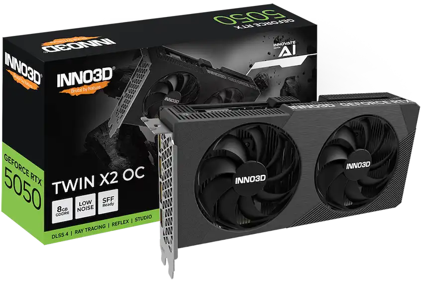 VGA INNO3D GeForce RTX 5050 TWIN X2 OC 8GB GDDR6