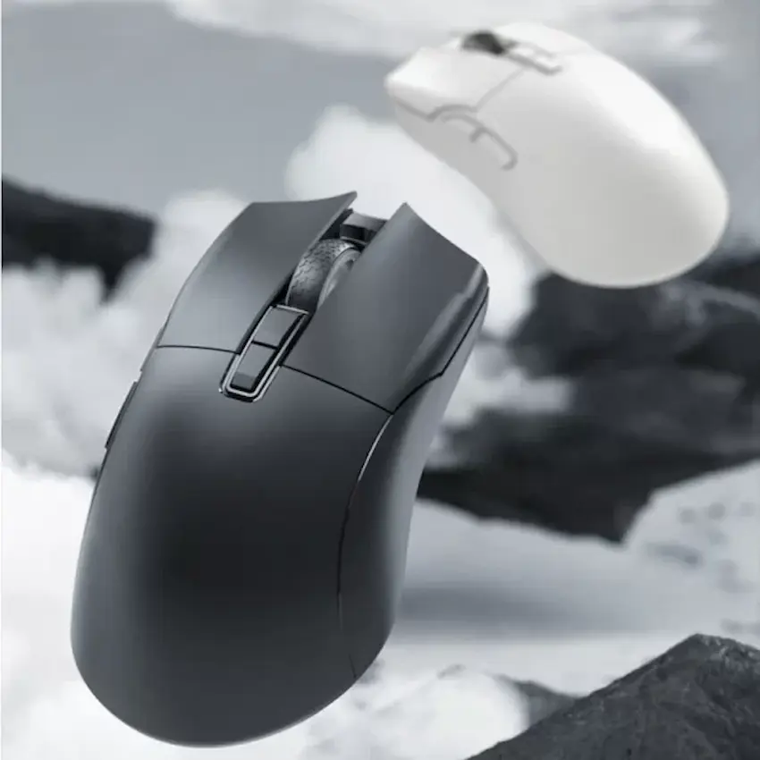 Chuột Darmoshark N3 Wireless (Đen/Trắng, Tri-Mode, Pixart PAW3395, 26000 DPI, 650IPS, 200mAh)