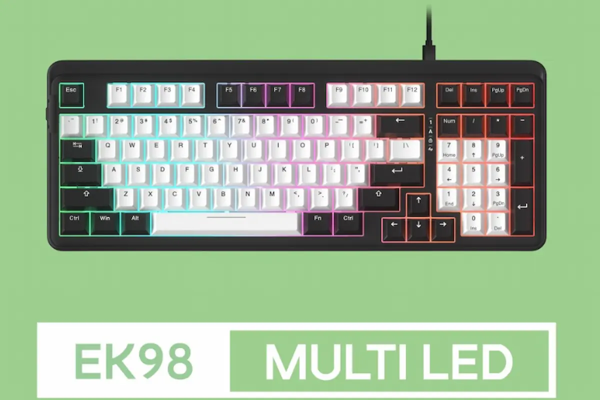 Bàn phím cơ Dareu EK98 White Black