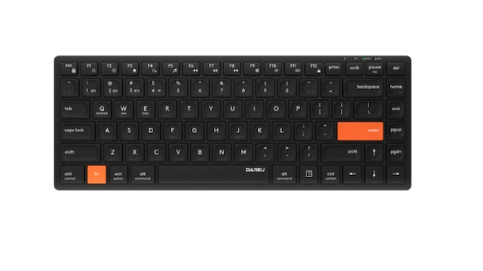 Bàn phím không dây Dareu LK160D (Wireless 2.4Ghz/ BT, Scissor Switch)